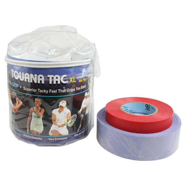 TOURNA Tac 30 Grip Pack - XL Blue Vinyl Pouch | TAC-30XL-BL | Tennis Express