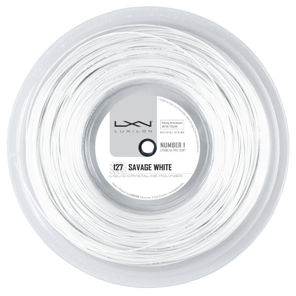 Luxilon Savage White 127 16G Tennis String Reel