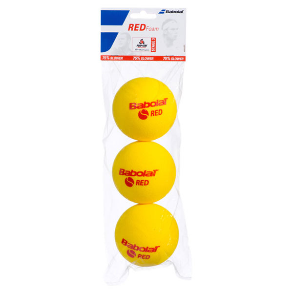 Babolat Play And Stay Red Foam 3 Pack Tennis Balls