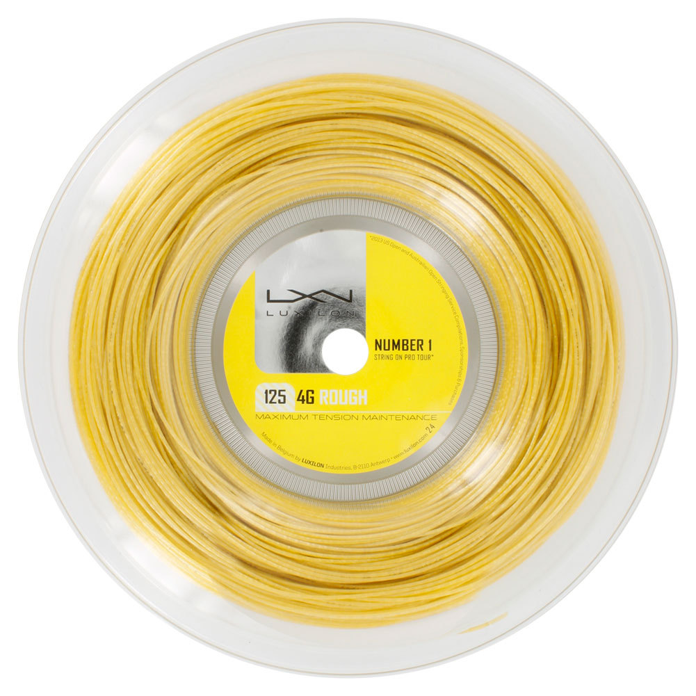 Luxilon 4G Rough 125 16L Tennis String Reel Gold