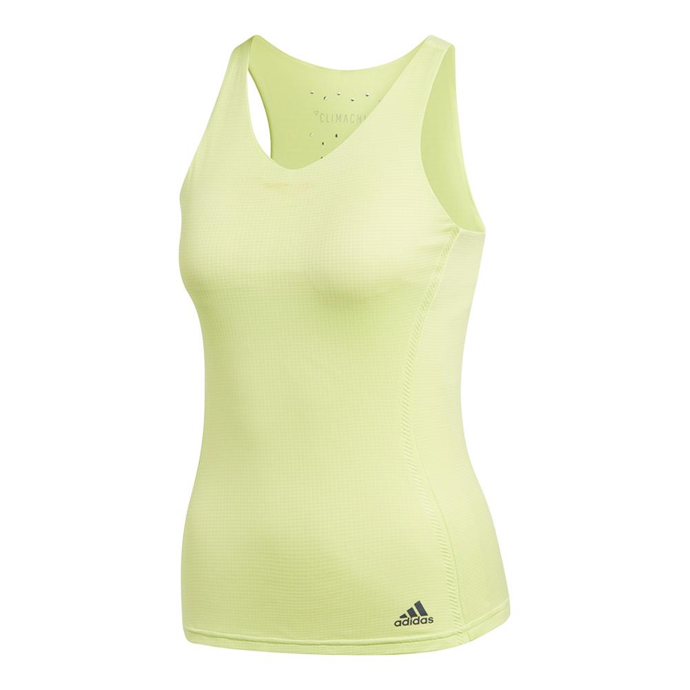 adidas Women's ClimaChill Tennis Tank in Semi Frozen Yellow