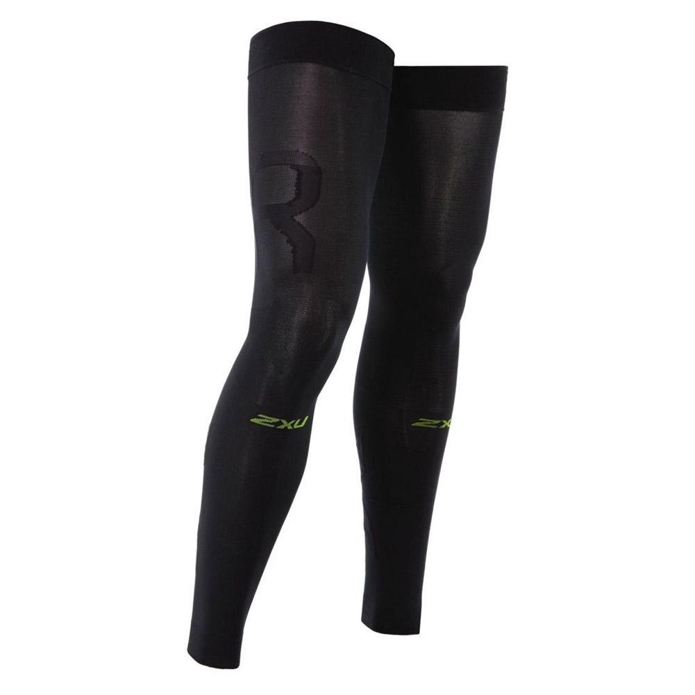 2XU Unisex Recovery Flex Leg Sleeves in Black/Nero