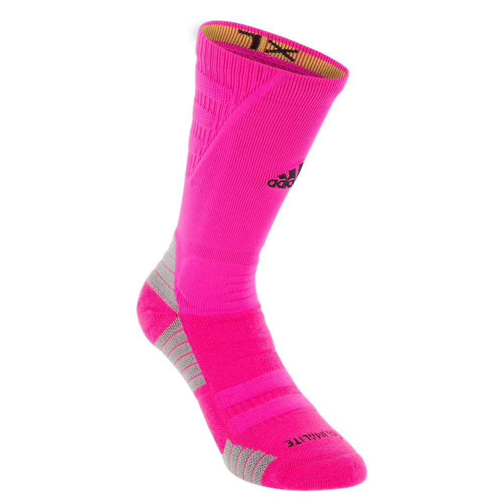 pink adidas crew socks