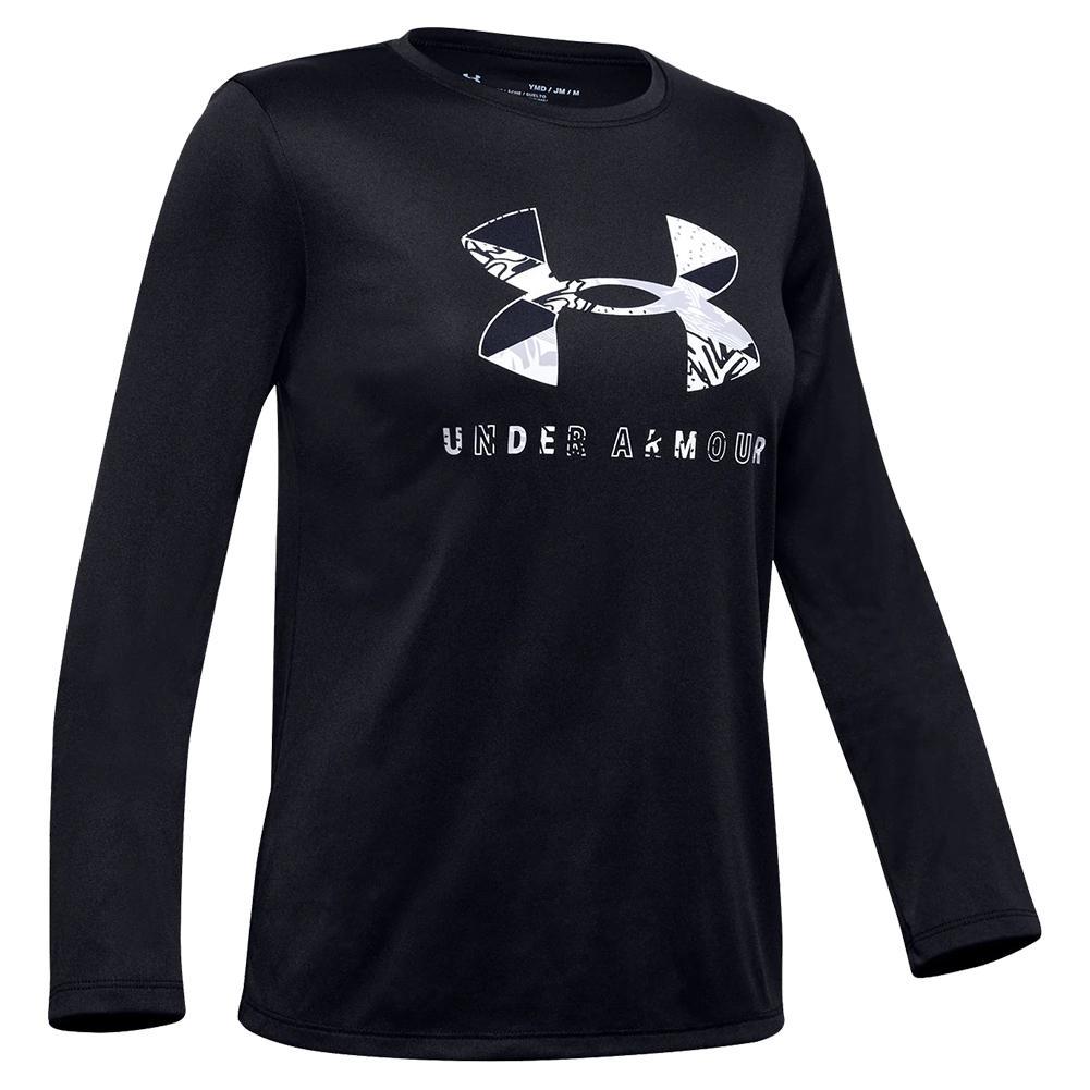 Under Armour Girls' Tech Graphic Big Logo Long Sleeve T-Shirt | Tennis  Express