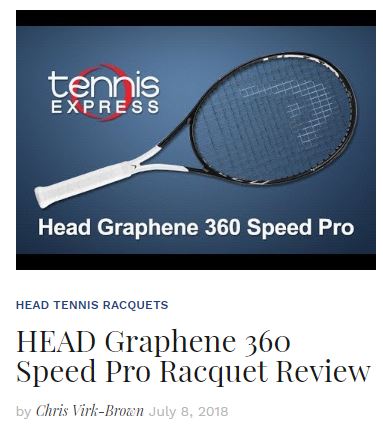 Head Graphene 360+ Speed Pro: Racquet Review of the Week - TENNIS EXPRESS  BLOG
