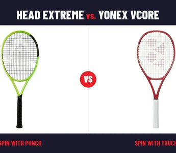 HEAD Extreme vs. Yonex VCORE 2026: Which Spin Racquet Is Right for You?