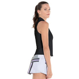 Women's Sleeveless Rib Tennis Polo Black-Apparel-K-Swiss-013-Tennis Express