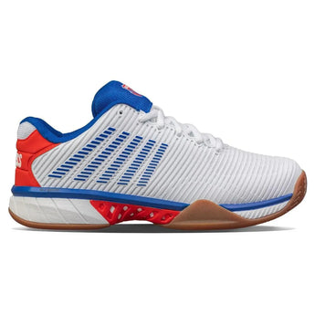 Men's Hypercourt Express 2 Indoor Pickleball Shoes White and Red-Footwear-K-Swiss-04397-953F24-1-3-[Sku]-Tennis Express