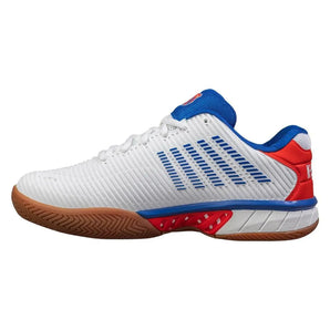 Men's Hypercourt Express 2 Indoor Pickleball Shoes White and Red-Footwear-K-Swiss-04397-953F24-2-2-[Sku]-Tennis Express