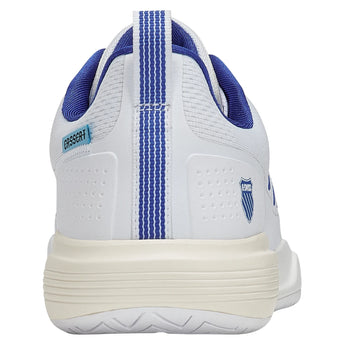 Men's Ultra Court Pickleball Shoes White and Dazzling Blue-Footwear-K-Swiss-04405-144S26-4-Tennis Express