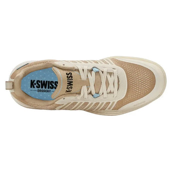 Men's Ultra Court Pickleball Shoes Jet Stream and Irish Cream-Footwear-K-Swiss-04405-648F25-6-Tennis Express