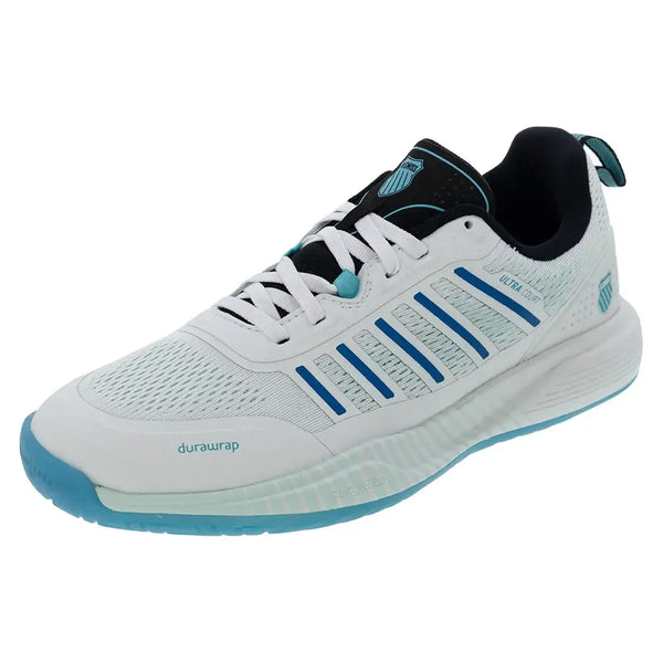 Men's Ultra Court Pickleball Shoes Bit of Blue and Brilliant Blue,Footwear,K-Swiss,7,Blue,Tennis Express,04405-963U25copy