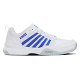 Men's Court Express 2 Tennis Shoes White and Dazzling Blue-Footwear-K-Swiss-04428-142S26-2-Tennis Express