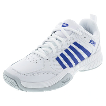 Men's Court Express 2 Tennis Shoes White and Dazzling Blue-Footwear-K-Swiss-04428-142S26copy-Tennis Express