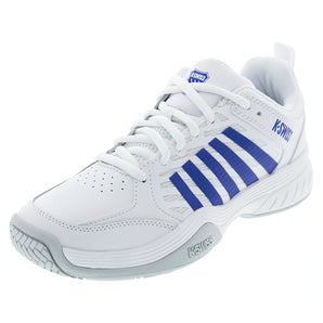 Men's Court Express 2 Tennis Shoes White and Dazzling Blue-Footwear-K-Swiss-04428-142S26copy-Tennis Express