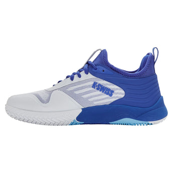 Men's Hypercourt Pinnacle Tennis Shoes White and Dazzling Blue-Footwear-K-Swiss-04432-158S26-2-Tennis Express