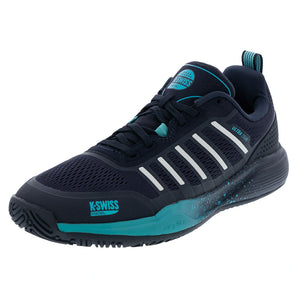 Men's Ultra Court Padel Shoes Carbon and Baltic,Footwear,K-Swiss,Carbon/Baltic,7,Tennis Express,04436-021F2601copy