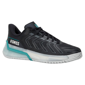 Men's Ultrashot 4 Tennis Shoes Carbon and Blanc de Blanc, K-Swiss, Carbon/Blanc de Blanc, Tennis Express, 04437-031F26-CARBON-BLANC-DE-BLANC-1