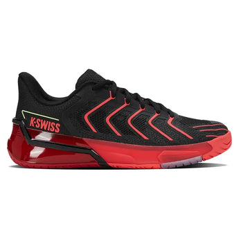 Men's Ultrashot 4 Tennis Shoes Black and Neon Lava-Footwear-K-Swiss-04437-059F25-1-Tennis Express