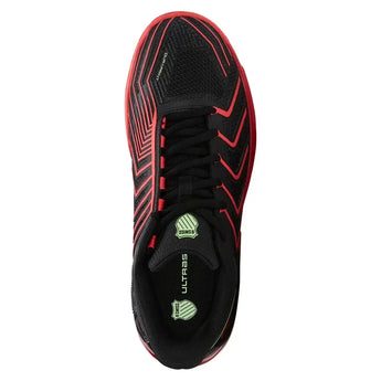Men's Ultrashot 4 Tennis Shoes Black and Neon Lava-Footwear-K-Swiss-04437-059F25-3-Tennis Express