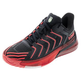 Men's Ultrashot 4 Tennis Shoes Black and Neon Lava-Footwear-K-Swiss-04437-059F25copy-Tennis Express