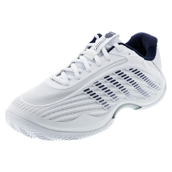 Men's Hypercourt Express 3 Clay Tennis Shoes White and Peacoat-Footwear-K-Swiss-04604-161S26copy-Tennis Express