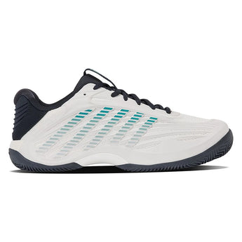 Men's CLAY Court Hypercourt Express 3 Tennis Shoes Blanc de Blanc and Carbon,Footwear,K-Swiss,,,Tennis Express,04604-162F26