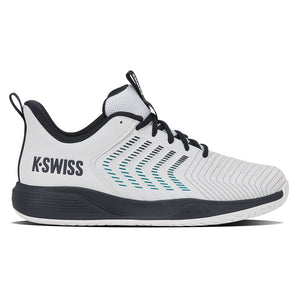 Men's Ultrashot Light Tennis Shoes White and Carbon,Footwear,K-Swiss,,,Tennis Express,04767-148F26-1