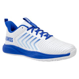 Men's Ultrashot Light Tennis Shoes White and Dazzling Blue, K-Swiss, Tennis Express, 04767-158S26-10