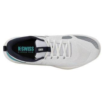 Men's K-Speed Team Tennis Shoes White and Baltic,Footwear,K-Swiss,,,Tennis Express,04898-131-3
