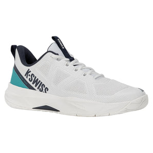 Men's K-Speed Team Tennis Shoes White and Baltic,Footwear,K-Swiss,,,Tennis Express,04898-131