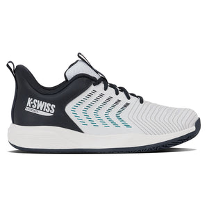 Men's Ultrashot Light Padel Shoes White and Carbon,Footwear,K-Swiss,,,Tennis Express,04901-148-1