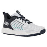 Men's Ultrashot Light Padel Shoes White and Carbon,Footwear,K-Swiss,White/Carbon,7,Tennis Express,04901-148