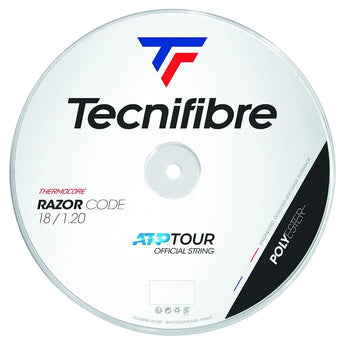 Razor Code White Tennis Reel-Strings-Tecnifibre-04GRA-R-120-Tennis Express