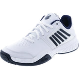 Men's Court Express Tennis Shoes, K-Swiss, White/Navy, Tennis Express, 05443-109-WHITE-NAVY-1
