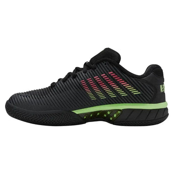 Men's Hypercourt Express 2 Tennis Shoes Black and Soft Neon Green-Footwear-K-Swiss-06613-011F25-2-Tennis Express