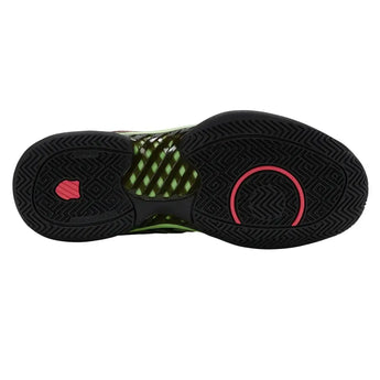 Men's Hypercourt Express 2 Tennis Shoes Black and Soft Neon Green-Footwear-K-Swiss-06613-011F25-4-Tennis Express