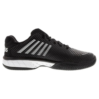Men's Hypercourt Express 2 Tennis Shoes Black and White-Footwear-K-Swiss-06613-039B-2-Tennis Express