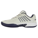 Men's Hypercourt Express 2 Tennis Shoes Vaporous Gray and White Peacoat-Footwear-K-Swiss-06613-090-1-Tennis Express