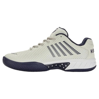 Men's Hypercourt Express 2 Tennis Shoes Vaporous Gray and White Peacoat-Footwear-K-Swiss-06613-090-1-Tennis Express