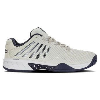 Men's Hypercourt Express 2 Tennis Shoes Vaporous Gray and White Peacoat-Footwear-K-Swiss-06613-090-2-Tennis Express
