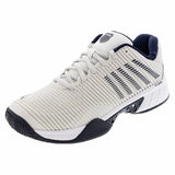 Men's Hypercourt Express 2 Tennis Shoes Vaporous Gray and White Peacoat-Footwear-K-Swiss-06613-090Bcopy-Tennis Express