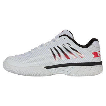 Men's Hypercourt Express 2 Tennis Shoes White and Black-Footwear-K-Swiss-06613-140-4-Tennis Express