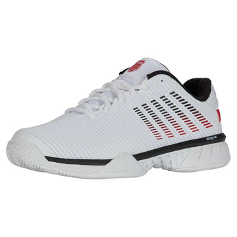 Men's Hypercourt Express 2 Tennis Shoes White and Black-Footwear-K-Swiss-06613-140S25-Tennis Express