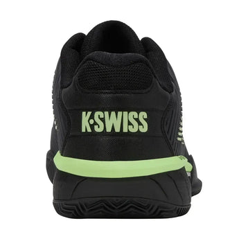 Men's Hypercourt Express 2 Clay Tennis Shoes Black and Soft Neon Green-Footwear-K-Swiss-06614-034F25-4-Tennis Express