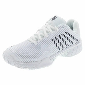 Men's Hypercourt Express 2 Clay Tennis Shoes White and Black-Footwear-K-Swiss-06614-102Bcopy-Tennis Express