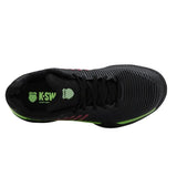 Men's Hypercourt Express 2 2E Width Tennis Shoes Black and Soft Green-Footwear-K-Swiss-06806-034F25-3-Tennis Express
