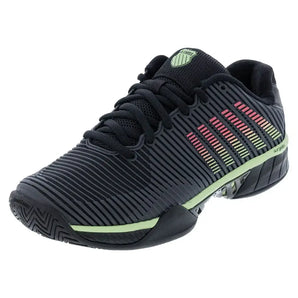 Men's Hypercourt Express 2 2E Width Tennis Shoes Black and Soft Green-Footwear-K-Swiss-06806-034F25copy-Tennis Express