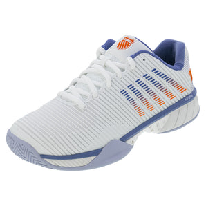 Men's Hypercourt Express 2 Wide Tennis Shoes Lucent White and Infinity,Footwear,K-Swiss,7,White,Tennis Express,06806-139U25copy