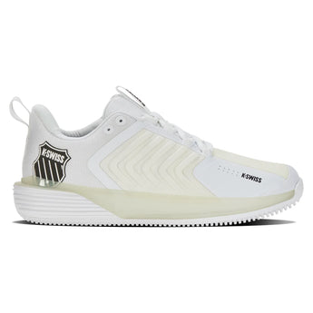 Men's Ultrashot 3 Grass Tennis Shoes White and Black, K-Swiss, Tennis Express, 08560-102B-2